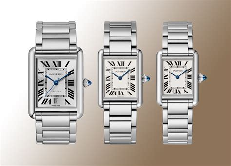 cartier tank size comparison|cartier tank must vs solo.